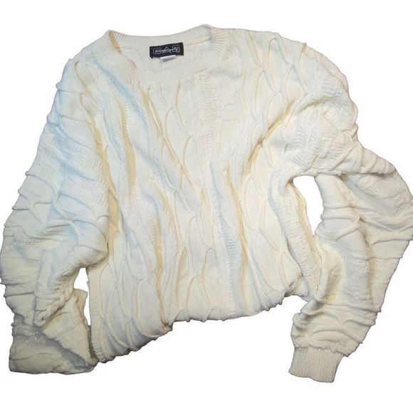 Men’s white GAS brand textured sweater size‎ M - Picture 12 of 12